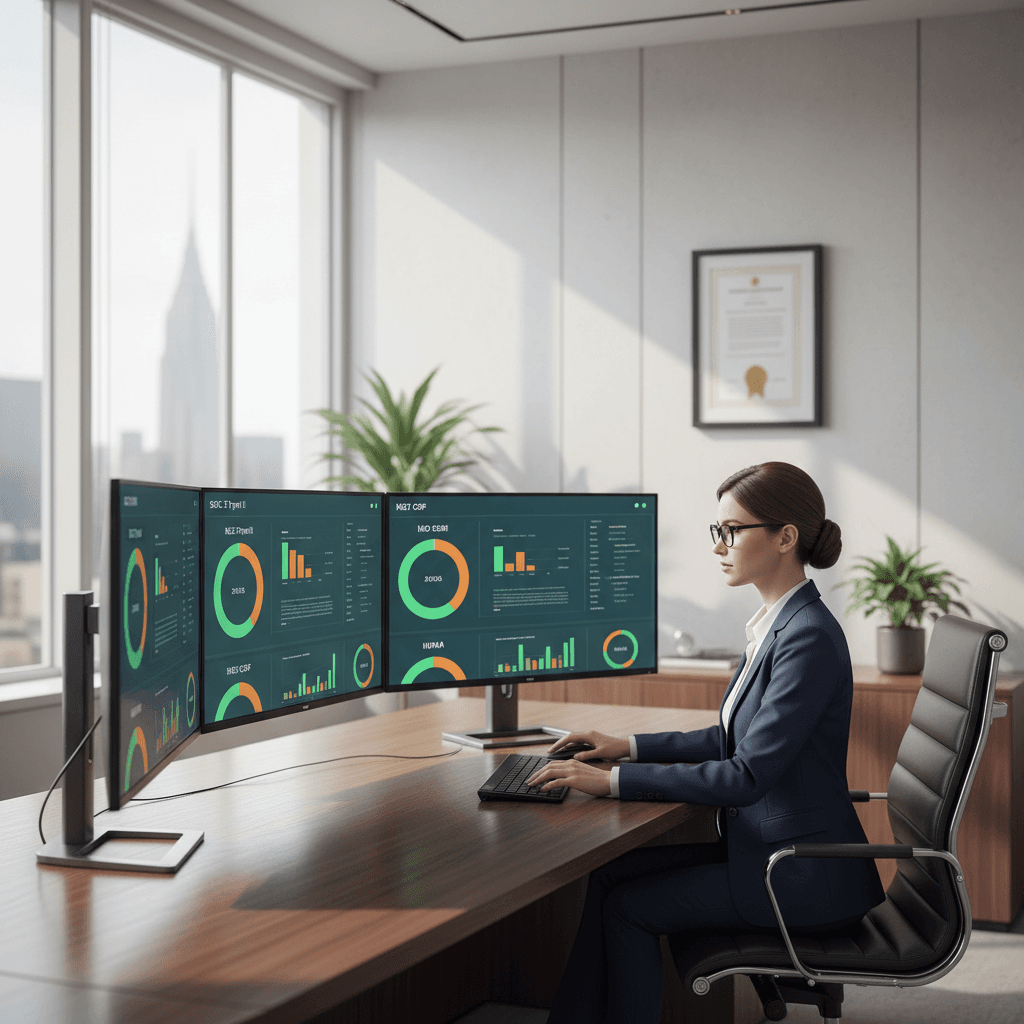 GEM ATR trust workflow management — compliance officer reviewing trust agreement documentation and beneficial ownership records for institutional real estate holdings