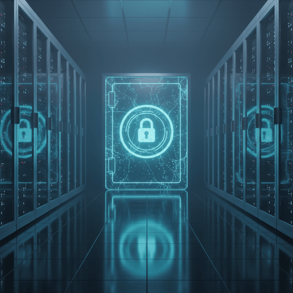 GEM ATR escrow and closing protection — institutional vault representing the secure document and wire instruction verification system protecting high-value real estate closings