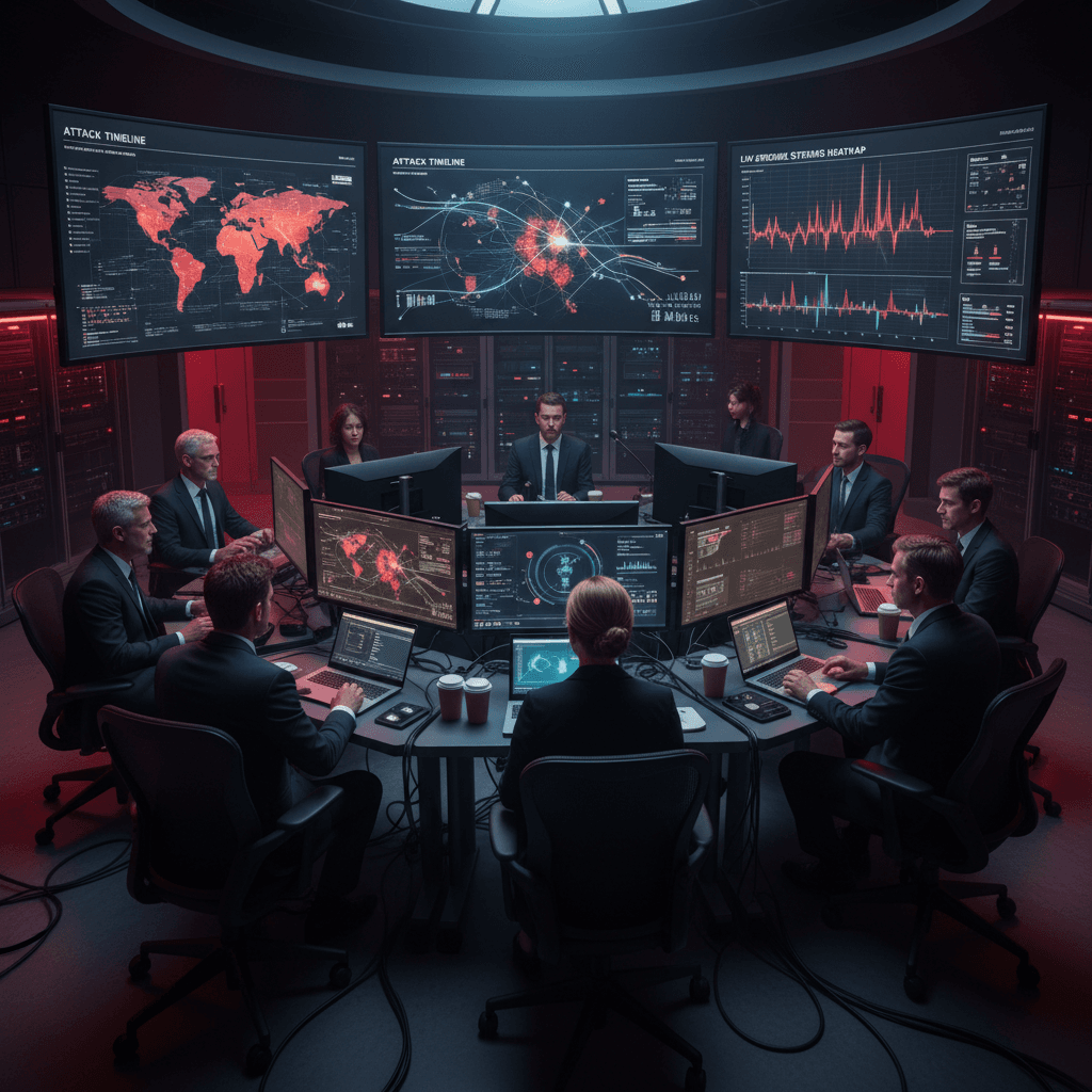 Illustrative incident response coordination room